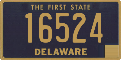 DE license plate 16524