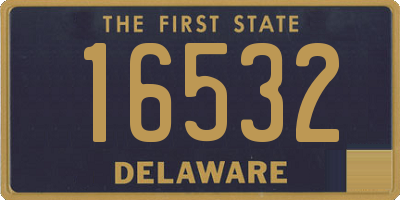 DE license plate 16532