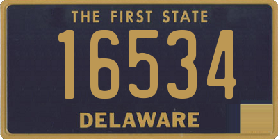 DE license plate 16534