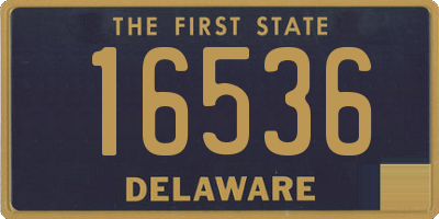 DE license plate 16536