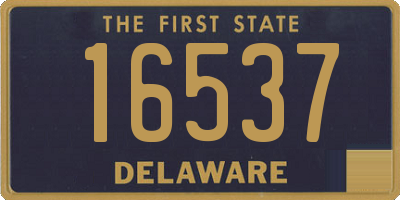 DE license plate 16537
