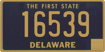 DE license plate 16539