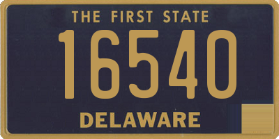 DE license plate 16540