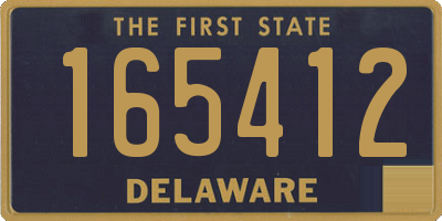 DE license plate 165412