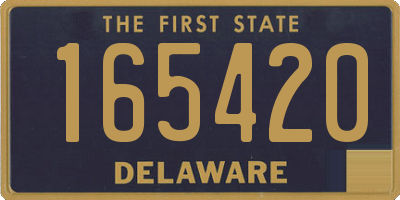 DE license plate 165420