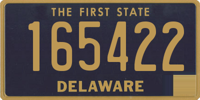 DE license plate 165422