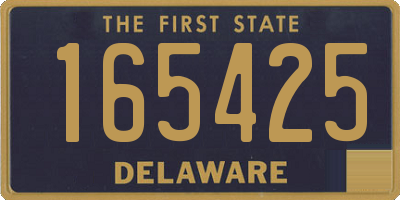 DE license plate 165425