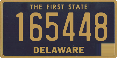 DE license plate 165448