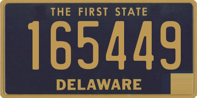 DE license plate 165449