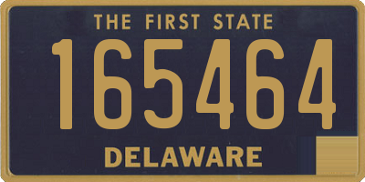 DE license plate 165464