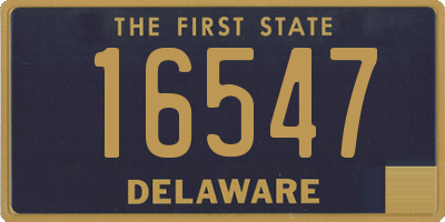 DE license plate 16547