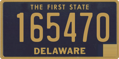 DE license plate 165470