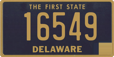 DE license plate 16549