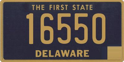 DE license plate 16550