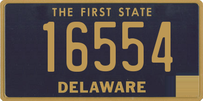 DE license plate 16554