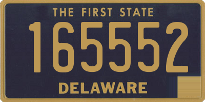 DE license plate 165552