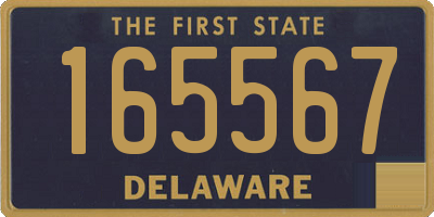 DE license plate 165567