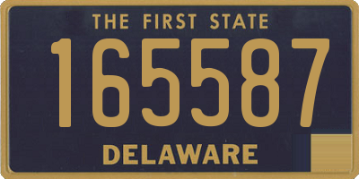 DE license plate 165587