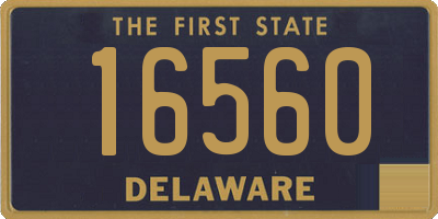 DE license plate 16560