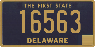 DE license plate 16563