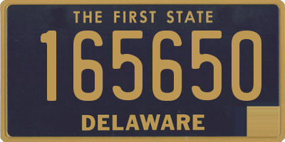 DE license plate 165650