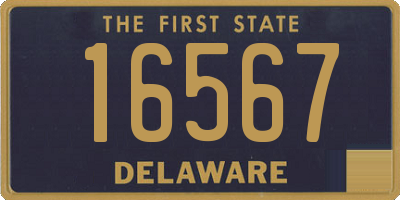 DE license plate 16567