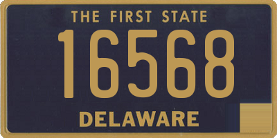 DE license plate 16568