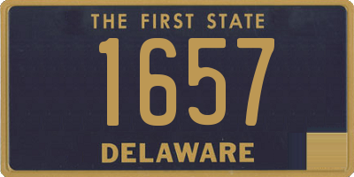 DE license plate 1657