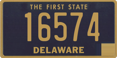 DE license plate 16574