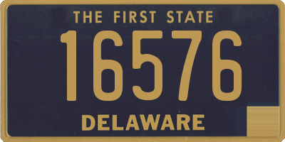 DE license plate 16576