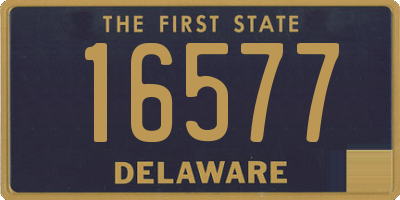 DE license plate 16577