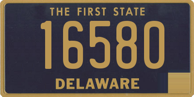 DE license plate 16580