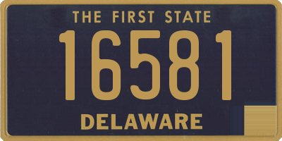 DE license plate 16581