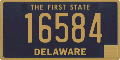 DE license plate 16584