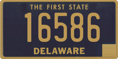 DE license plate 16586