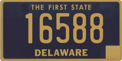 DE license plate 16588