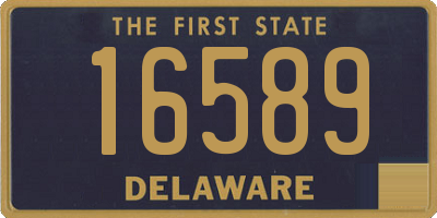 DE license plate 16589