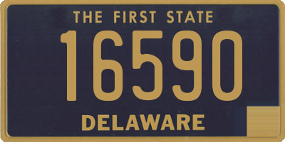 DE license plate 16590