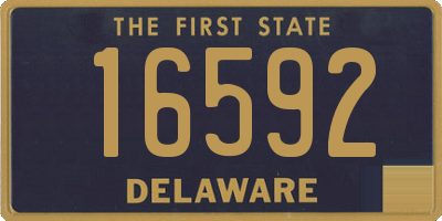 DE license plate 16592