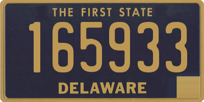 DE license plate 165933