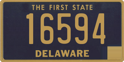 DE license plate 16594