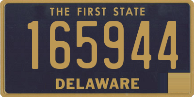 DE license plate 165944