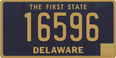 DE license plate 16596
