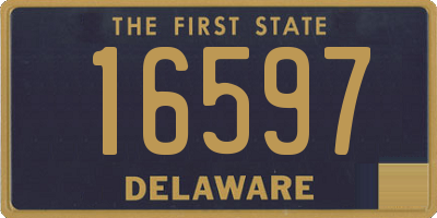 DE license plate 16597