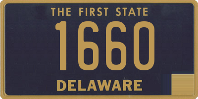 DE license plate 1660