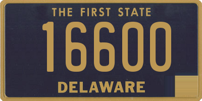 DE license plate 16600