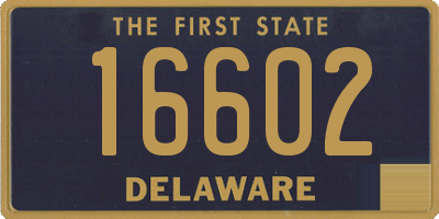 DE license plate 16602