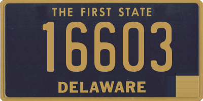 DE license plate 16603