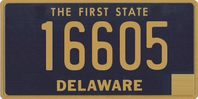 DE license plate 16605