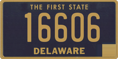 DE license plate 16606